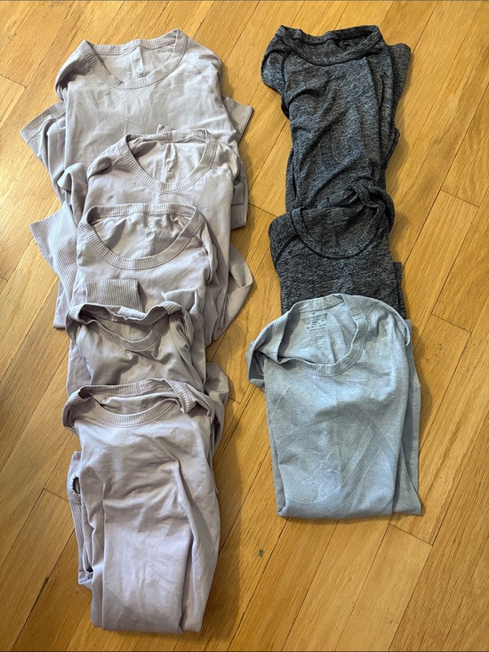 CRZ YOGA Tops - CRZ YOGA Long Sleeve Tops in Light Taupe, Charcoal, and Light Gray
